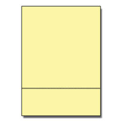 Perforated at 3-1/2 Bristol Cover Yellow 8-1/2x11 67lb 250pk