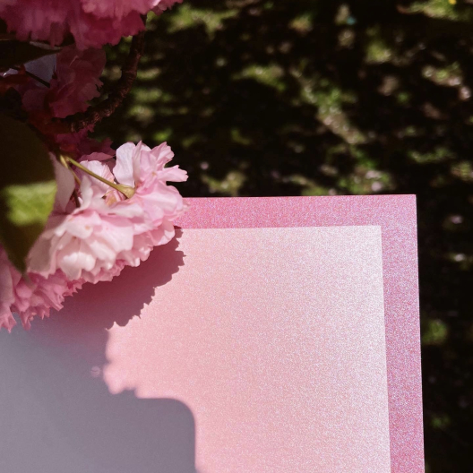 Stardream Text Rose Quartz 12x18 81lb/120g 100/pkg