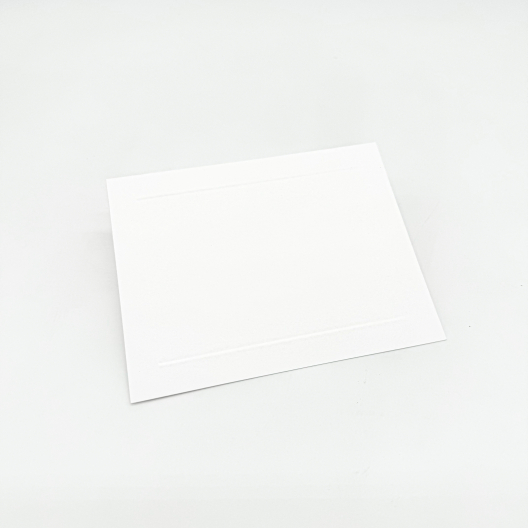 Baronial Panel Card White 6Bar (4-5/8x6-1/4) 250/box