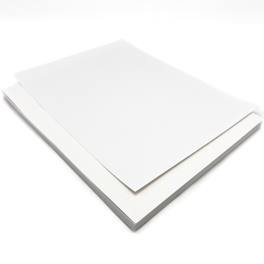 Label Paper White Matte Coated 60lb 8-1/2x11 100/pkg