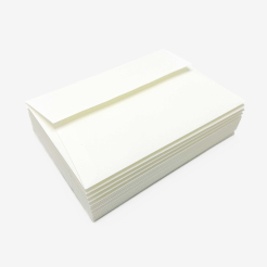  Neenah 100% Cotton Letterpress Pearl White A7 (5-1/4x7-1/4) 80lb/120g Text 25/pkg 